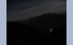  Вид со склона горы Ачишхо в сторону хребта Аибга и села Красная Поляна, ночь