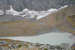 ледник Челипси и мутное озеро