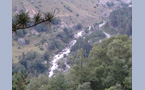  река Адыл-Су, вид со склона горы Юсеньги