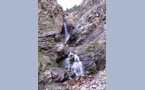  водопад со склона горы Юсеньги