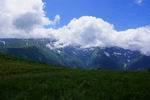 гора Тыбга в облаках